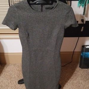 Gray banana republic work dress